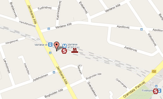 map to Kulturstationen Vanloese